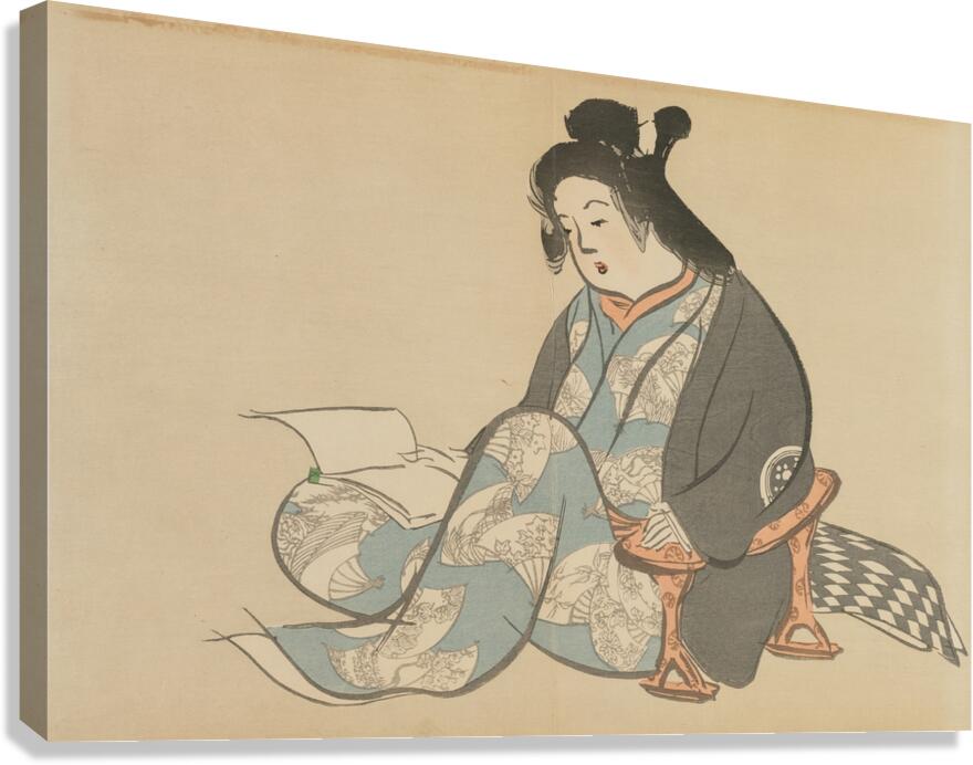 Idleness [Tsurezure] [1909–1910] by Kamisaka Sekka [1866–1942] Canvas Print