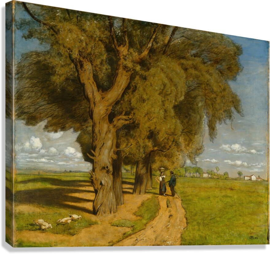 Summer [Landscape near Karlsruhe] [1891] by Hans Thoma [1839–1924] Canvas Print