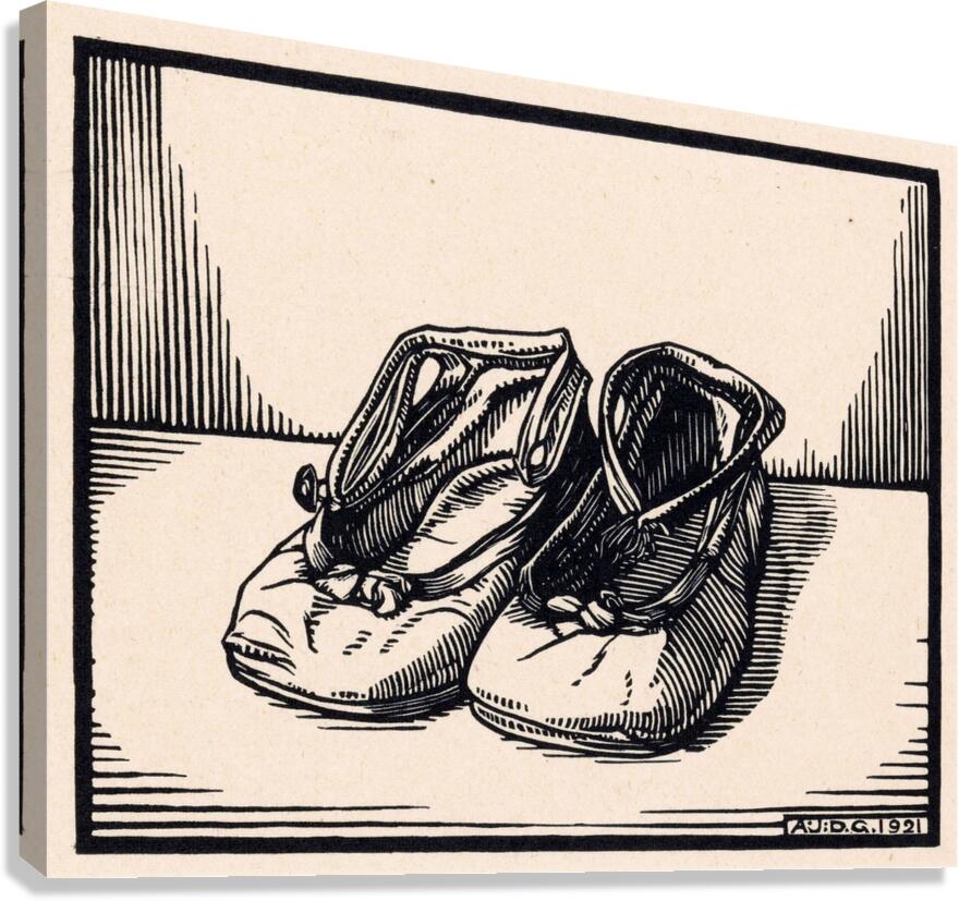 Paar schoenen [1921] by Julie de Graag [1877–1924] Canvas Print
