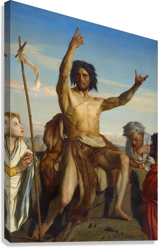 Saint Jean–Baptiste [1849] by Alexandre Cabanel [1823–1889] Canvas Print