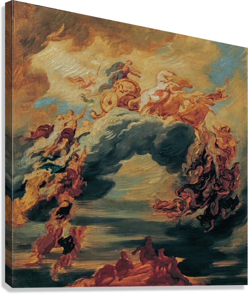 Der Sieg des Lichtes über die Finsternis [1884––1891] by Hans Canon [1829–1885] Canvas Print