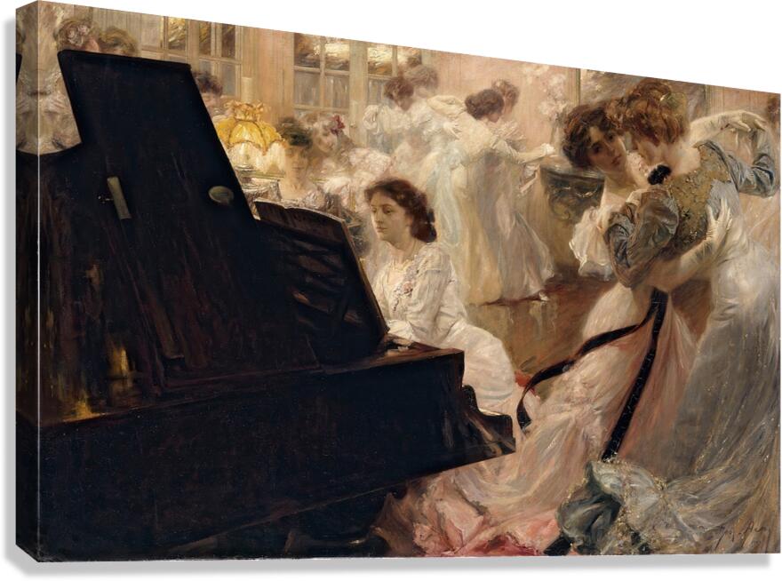 Bal blanc [1903] by Joseph–Marius Jean Avy [1871–1939] Canvas Print