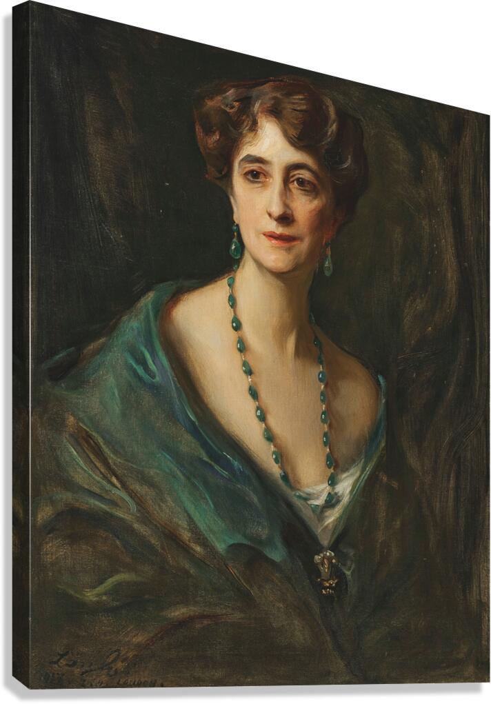 Viscountess Byng of Vimy. Née Marie Evelyn Moreton [1917] by Philip Alexius de László [1869–1937] Canvas Print