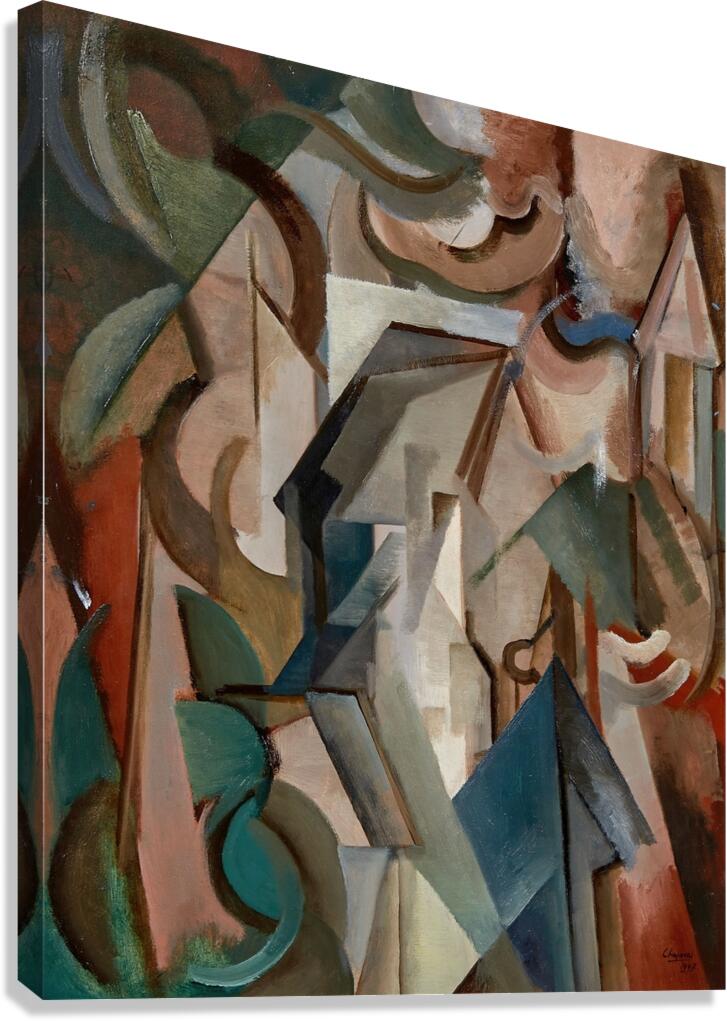 Les toits [1947] by Youla Chapoval Canvas Print