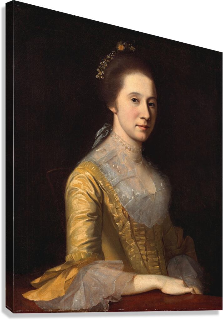 Margaret Strachan [Mrs. Thomas Harwood] [ca. 1771] by Charles Willson Peale [1741–1827] Canvas Print