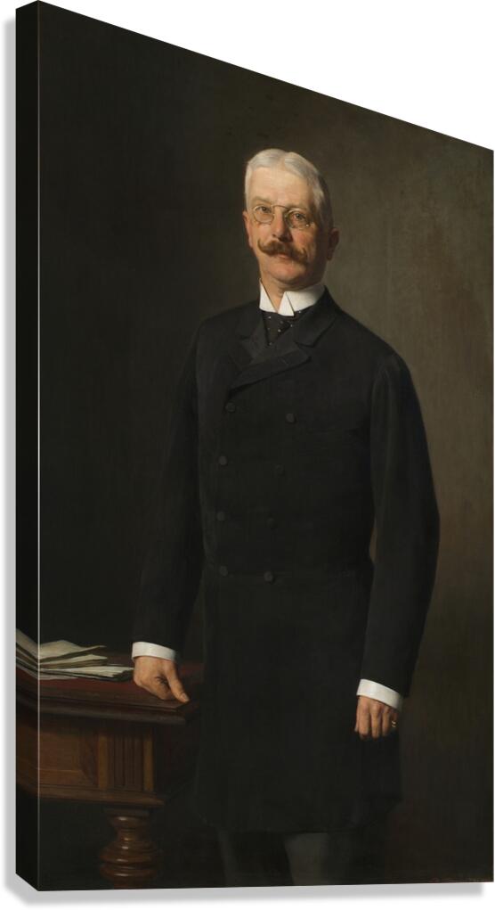 Minister Paul Gautsch Freiherr von Frankenthurn [1851–1918] [1894] by Sigmund L’Allemand [1840–1910] Canvas Print