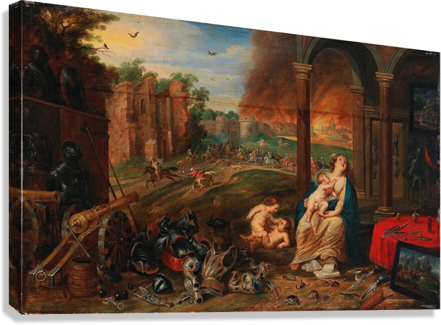 Allegory of touch by Frans Wouters [1612–1659] Canvas Print