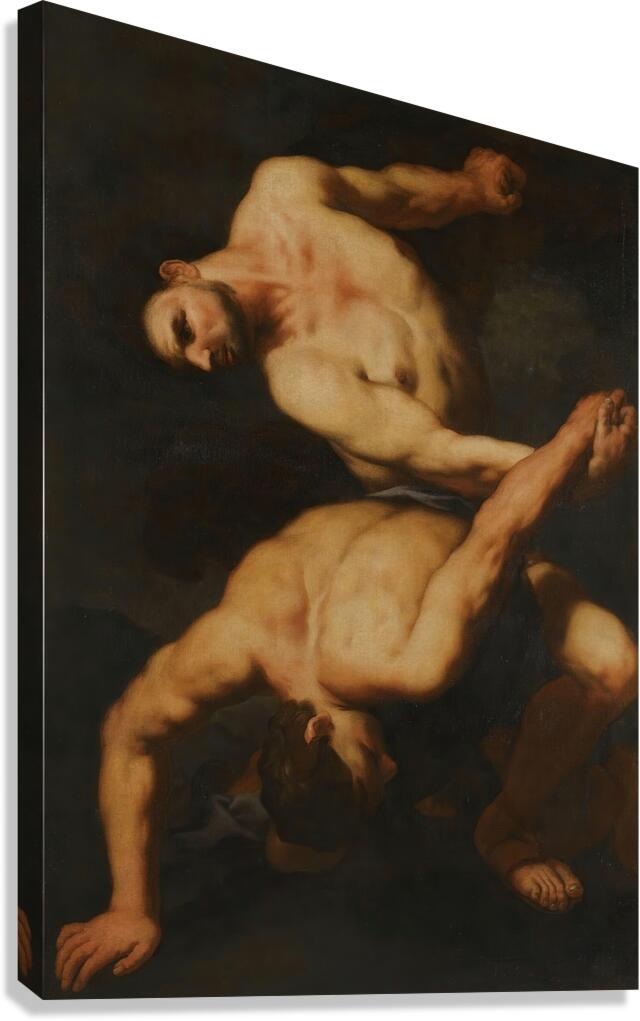 Hercules And Cacus by Antonio Zanchi [1631–1722] Canvas Print