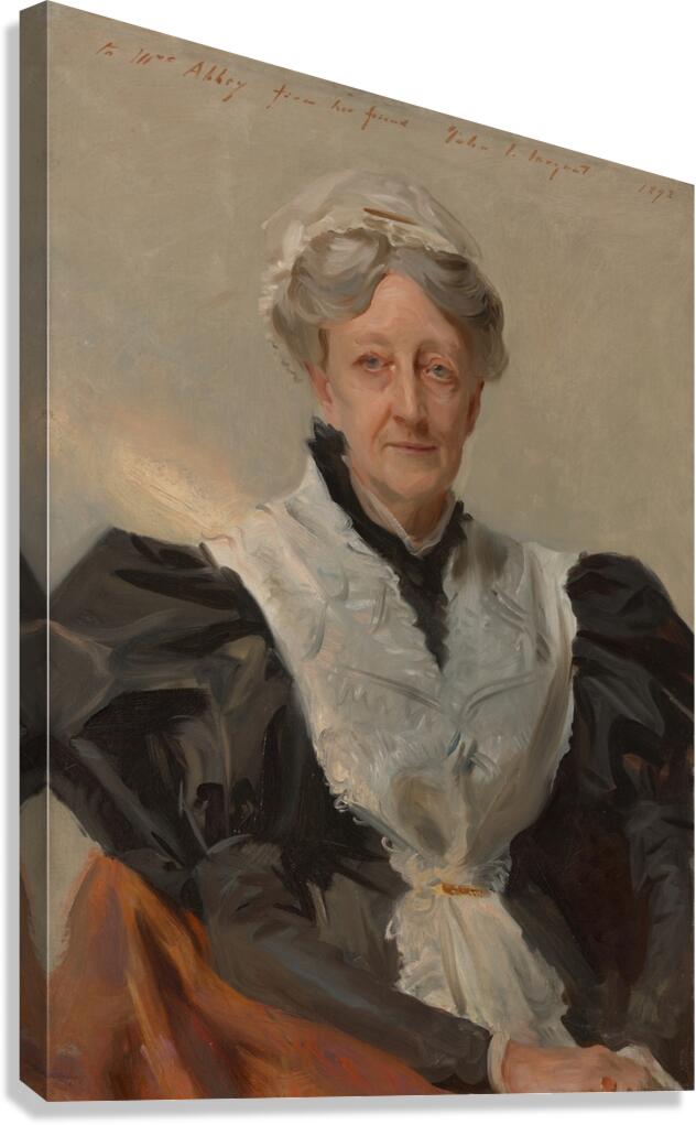 Mrs. Frederick Mead [Mary Eliza Scribner] [1893] by John Singer Sargent [1856–1925] Canvas Print
