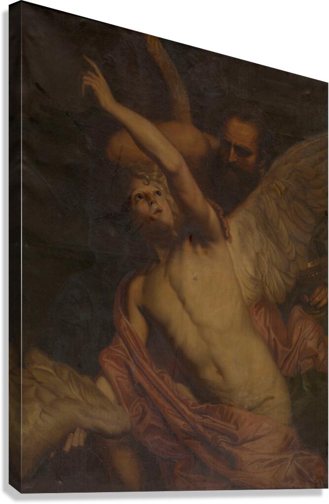 Icarus and Daedalus by Pieter Thijs [1624–1677] Canvas Print