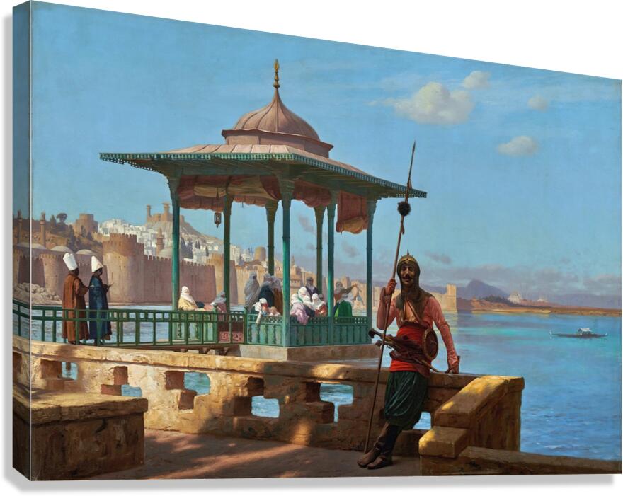 The Harem In The Kiosk by Jean–Léon Gérôme [1824–1904] Canvas Print