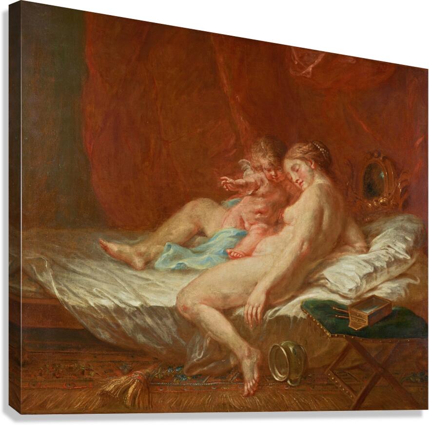 Venus und Amor [1788] by Martin Johann Schmidt [1718–1801] Canvas Print