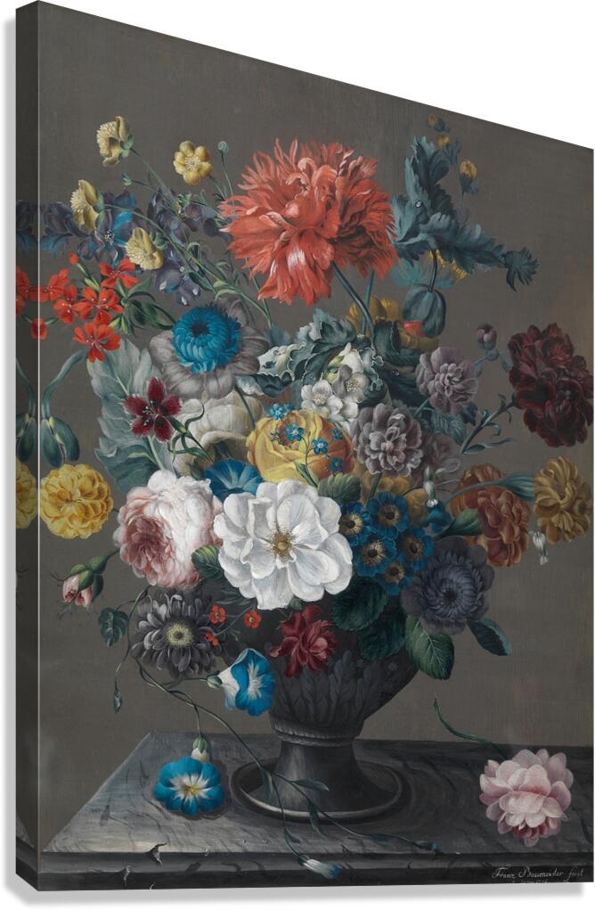 Blumenstück [1803] by Franz Baumeister [1857–1933] Canvas Print