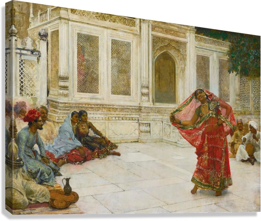Dancing Girl. India by Edwin Lord Weeks [1849–1903] Canvas Print