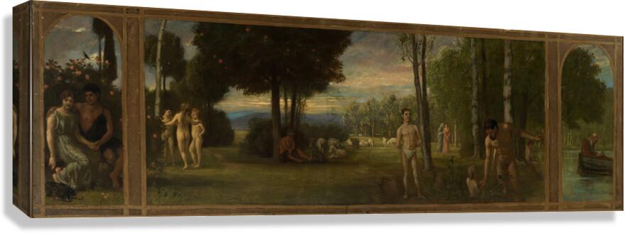 Der Garten Eden [1891] by Albert Lang [1847–1933] Canvas Print