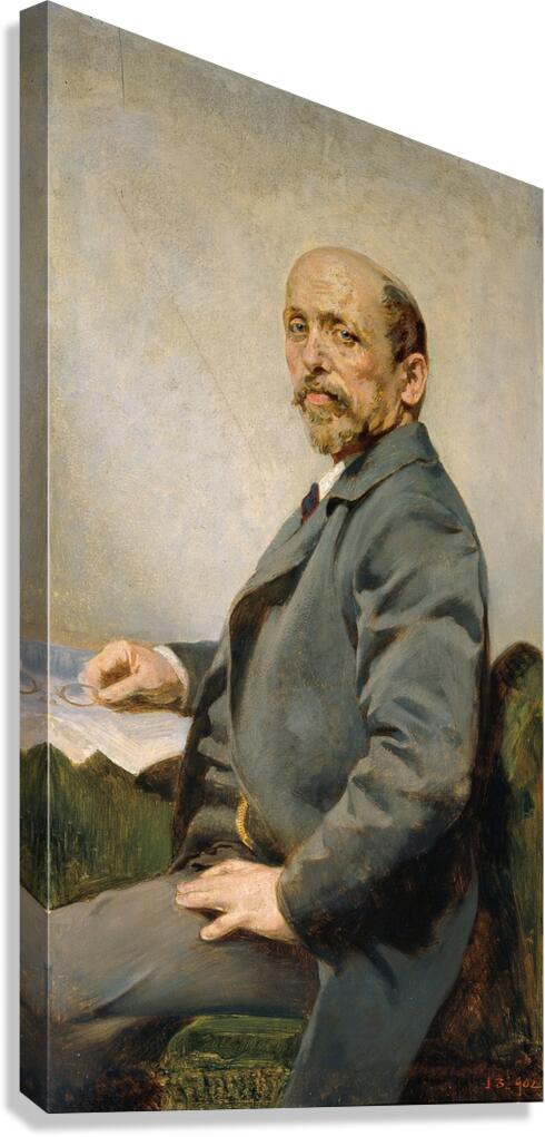 Der Hoffotograf Josef Löwy [1902] by Julius Victor Berger [1850–1902] Canvas Print