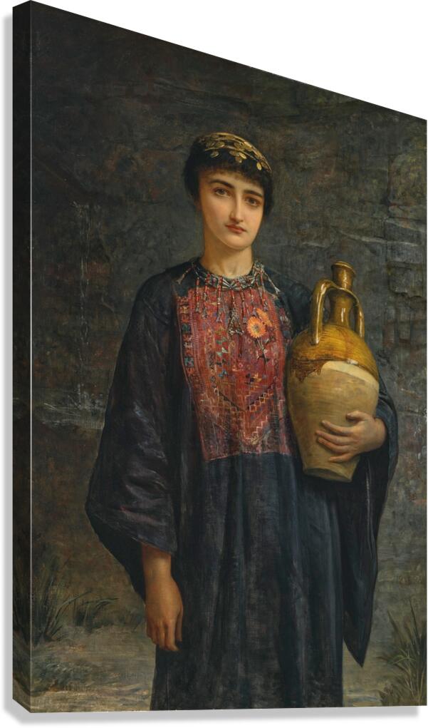 The Daughter of Bethlehem [1886] by Edwin Long [1829–1891] Canvas Print