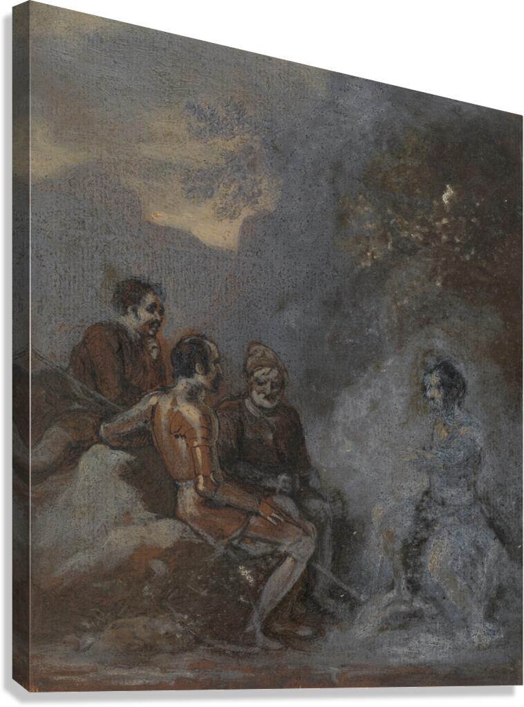 Oberon and Puck [1825] by Robert Smirke [1752–1845] Canvas Print