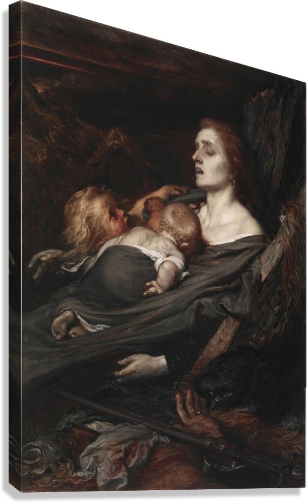 War [1872] by Louis Gallait [1810–1887] Canvas Print