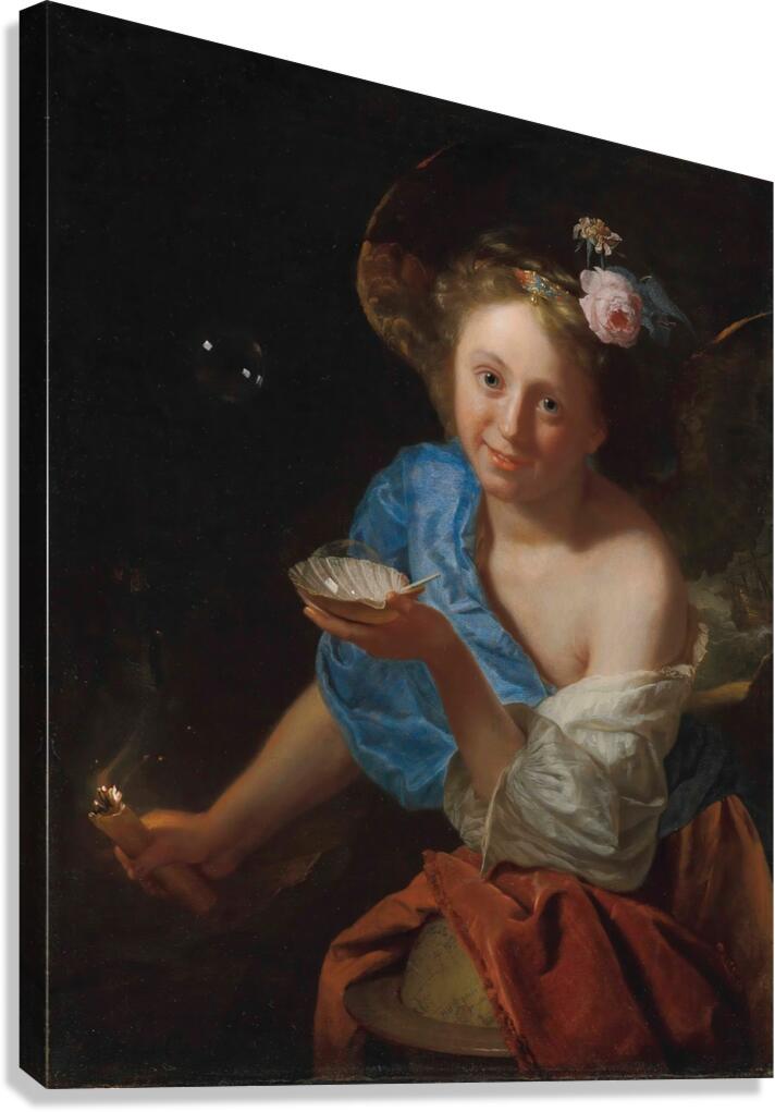 An allegory of Fortune by Godfried Schalcken [1643–1706] Canvas Print