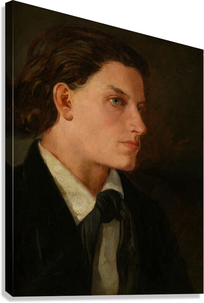 Ludwig Martinelli [Schauspieler] [1850] by Hans Canon [1829–1885] Canvas Print