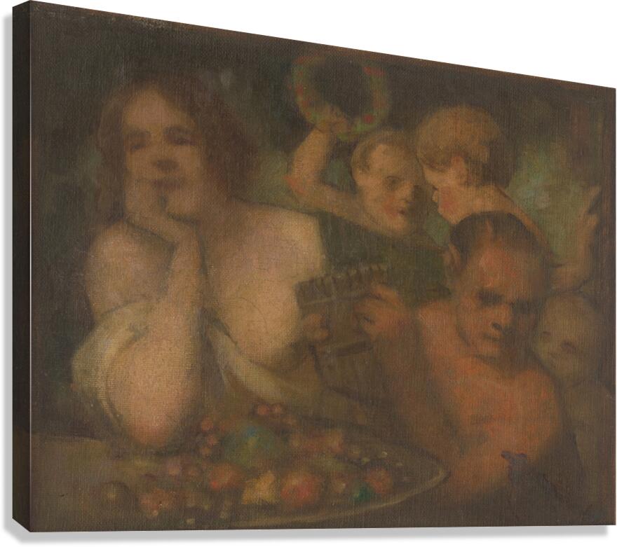 Bacchanalia [1901–1950] by Milan Thomka Mitrovský [1875–1943] Canvas Print