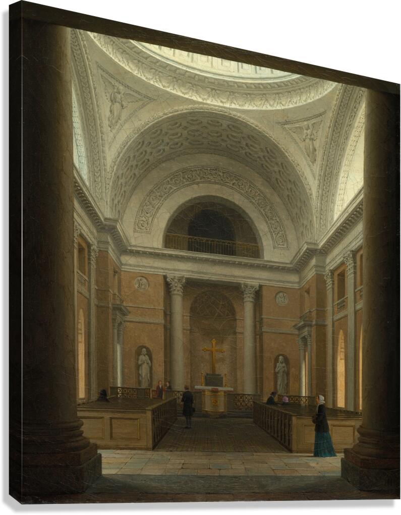 The Slotskirken of Christiansborg. Copenhagen [c. 1850s] by Heinrich Hansen [1821–1890] Canvas Print