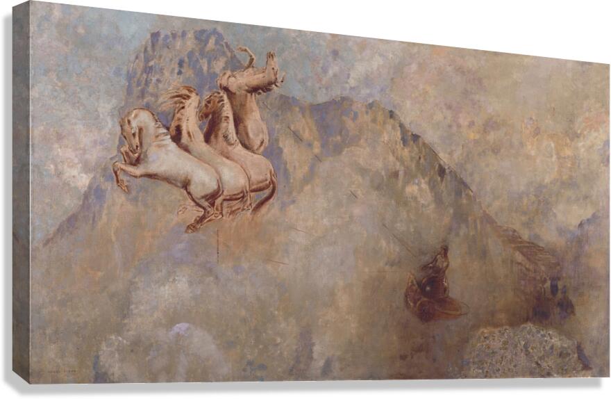 Le char du Soleil [1910] by Odilon Redon [1840–1916] Canvas Print