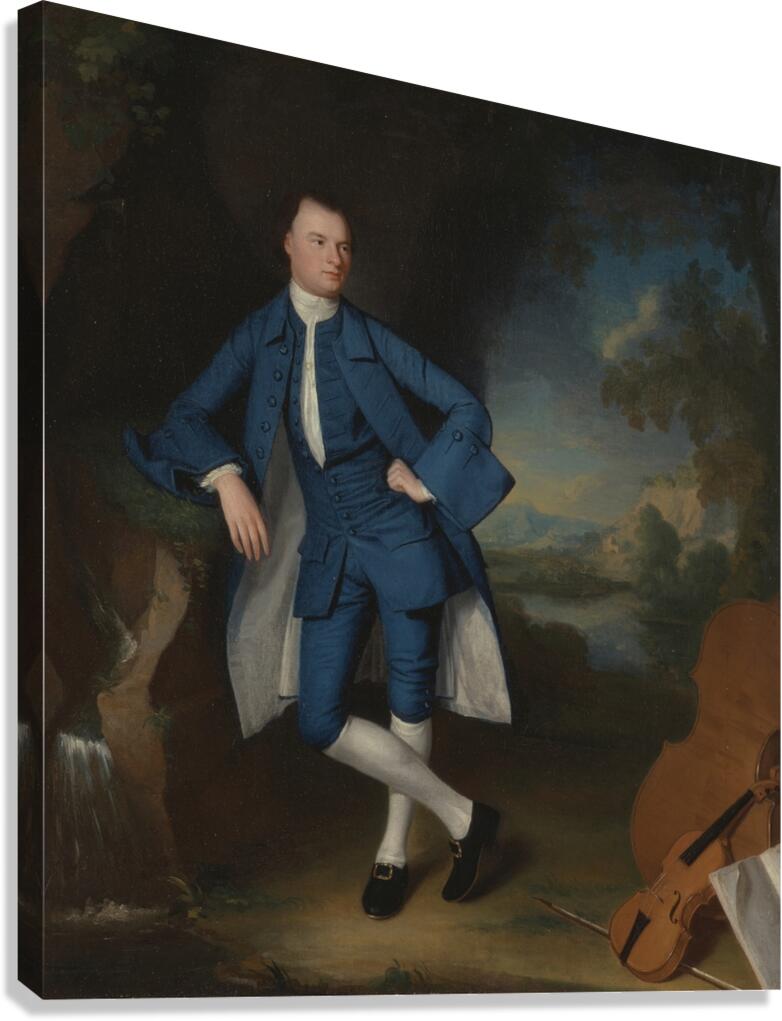 Portrait of a Man [between 1758 and 1760] by George Romney [1734–1802] Canvas Print