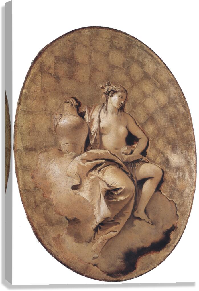 A Female Allegorical Figure [ca. 1740–50] by Giovanni Battista Tiepolo [1696–1770] Canvas Print