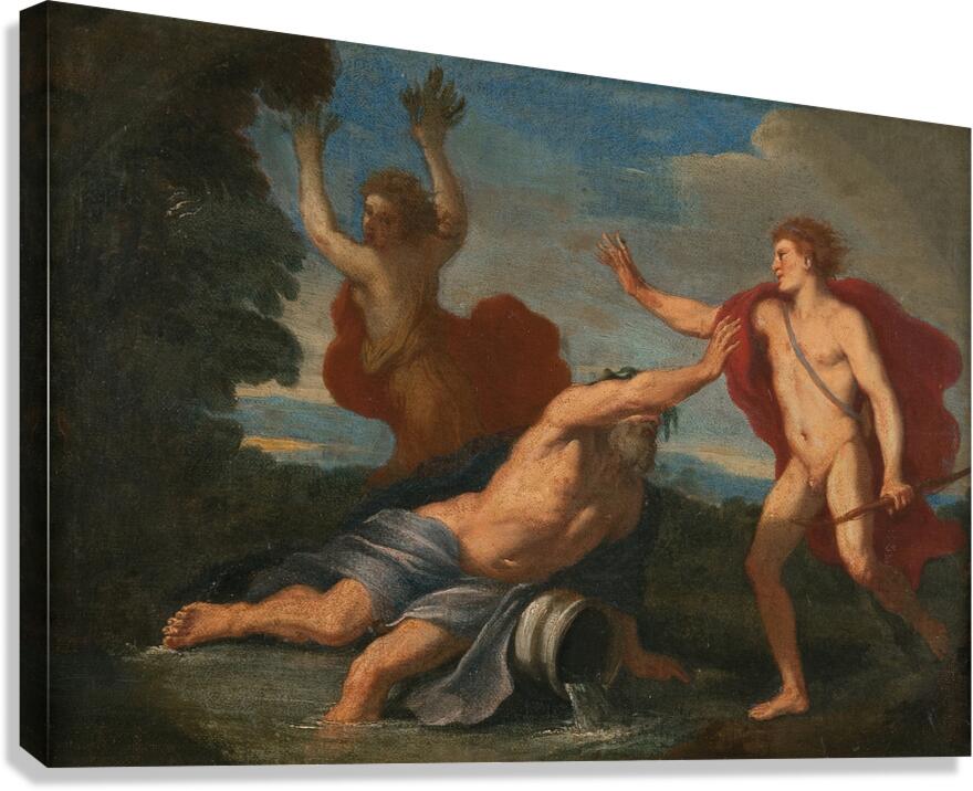 Apollo and Daphne by Placido Costanzi [1702–1759] Canvas Print