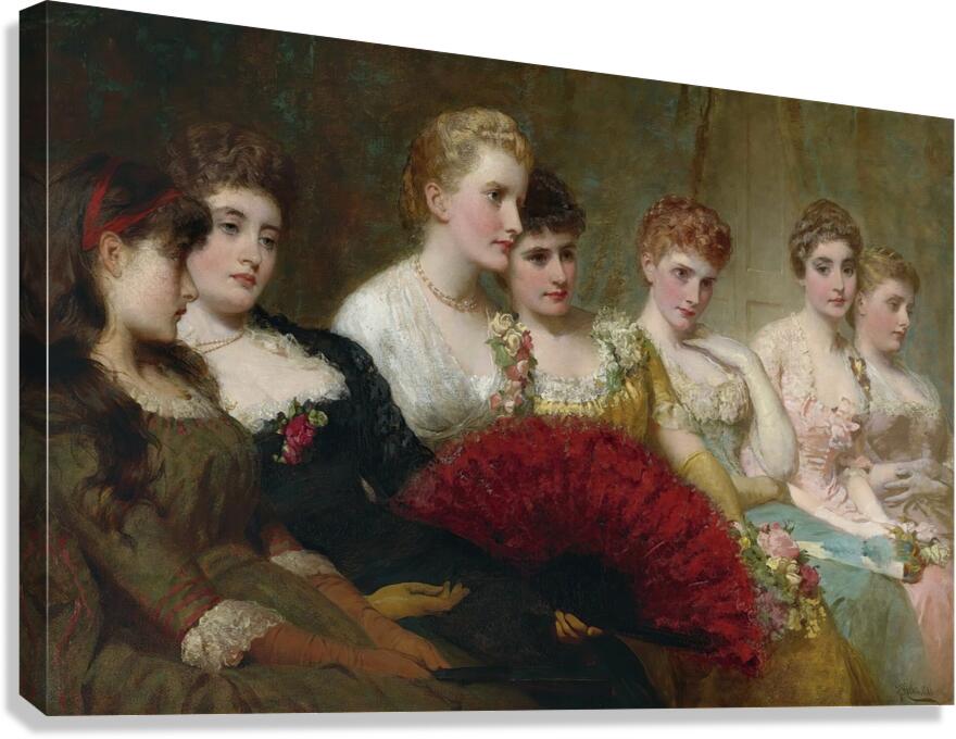 Fair Critics [1886] by George Elgar Hicks [1824–1914] Canvas Print
