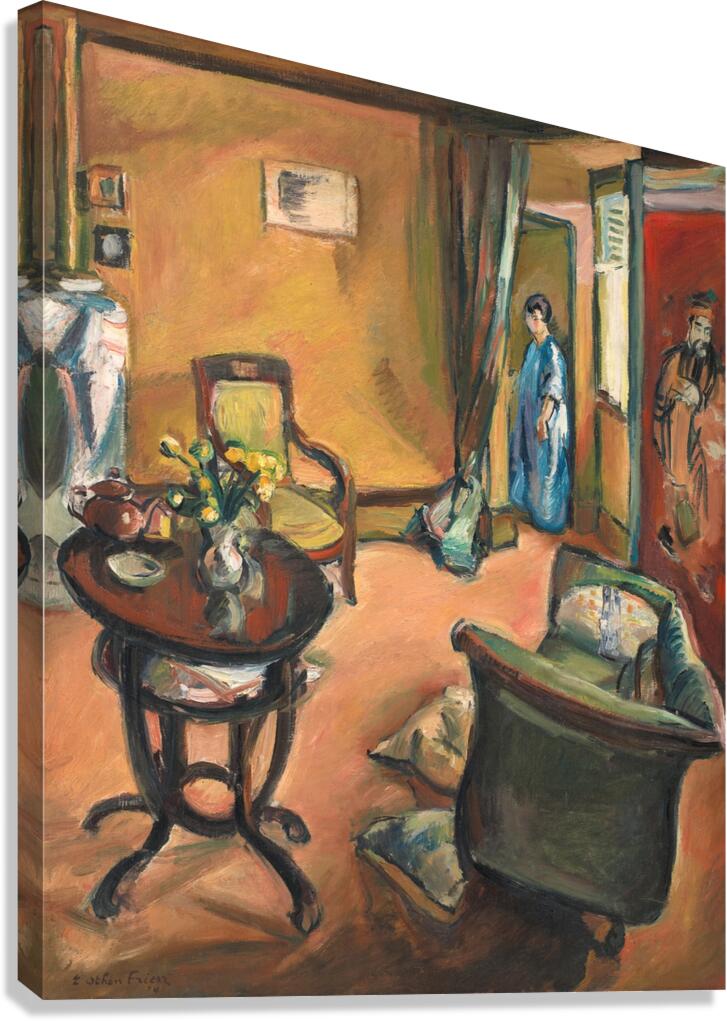Interior [1914] by Emile Othon Friesz [1879–1949] Canvas Print