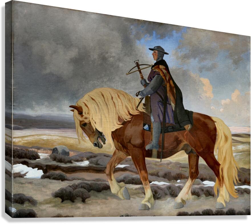 Niels Ebbesen [1893–1894] by Agnes Slott–Møller [1862–1937] Canvas Print