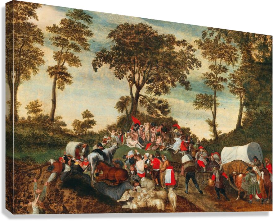 An Allegory of the Mystery of human life by Marten van Cleve [1527–1581] Canvas Print