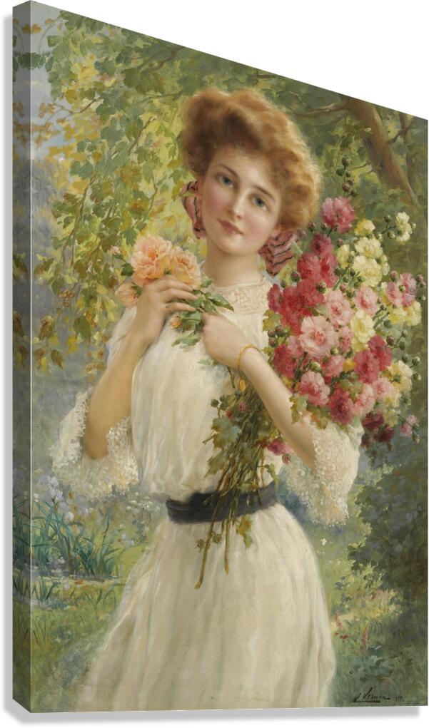 Belle d’Eté by Emile Vernon [1872–1920] Canvas Print