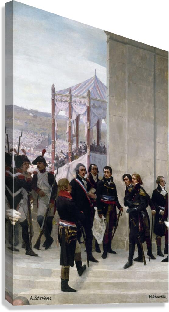 Federation Day 1790. The Convention 1792 [1889] by Henri Gervex [1852–1929] Canvas Print