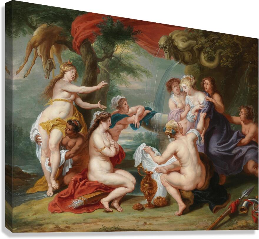 Diana discovering Callisto’s pregnancy by Follower of Peter Paul Rubens [1577–1640] Canvas Print