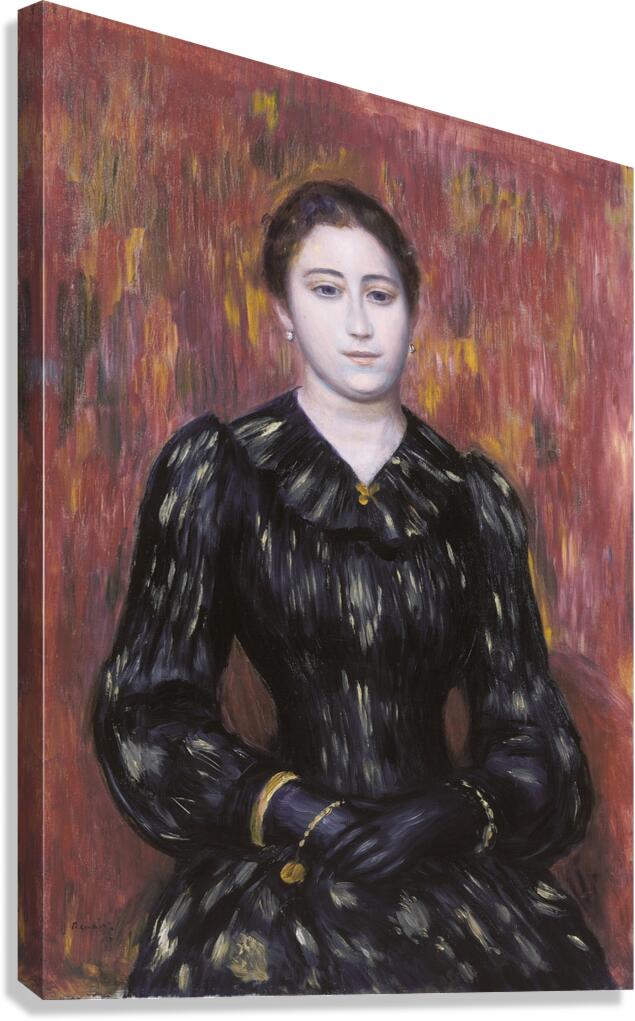 Portrait of Mme. Paulin by Pierre–Auguste Renoir [1841–1919] Canvas Print