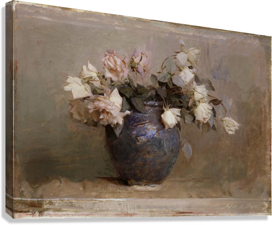 Roses [1890] by Abbott Handerson Thayer [1849–1921] Canvas Print
