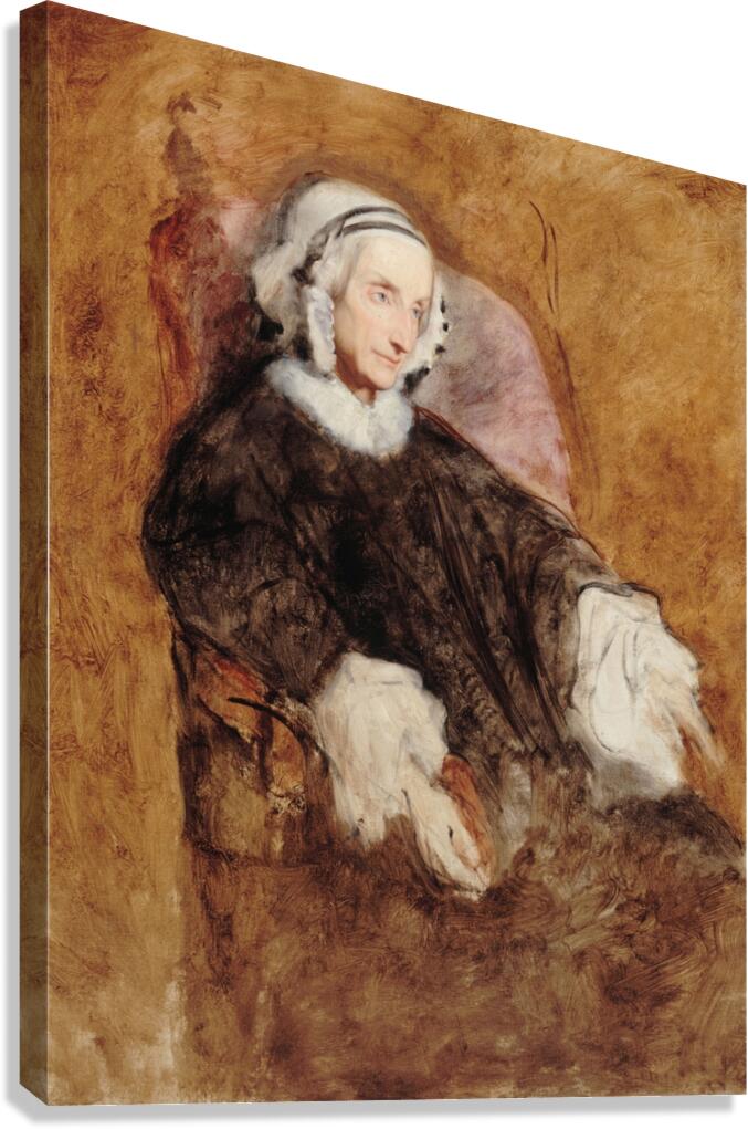 Portrait de la Reine Marie–Amélie en deuil [1857] by Ary Scheffer [1795–1858] Canvas Print
