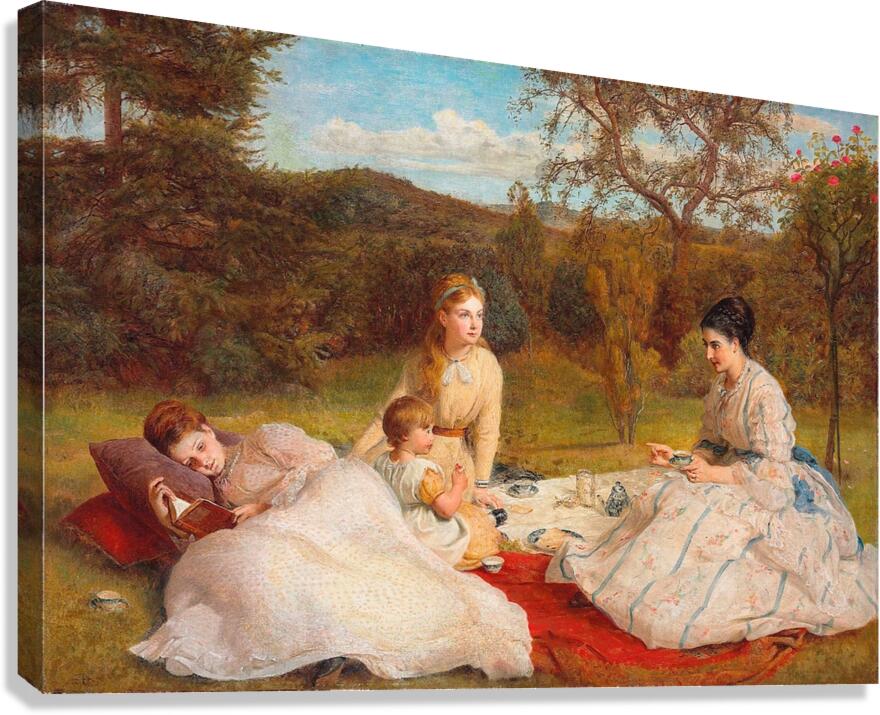 The Picnic [1870] by James Archer [1822–1904] Canvas Print