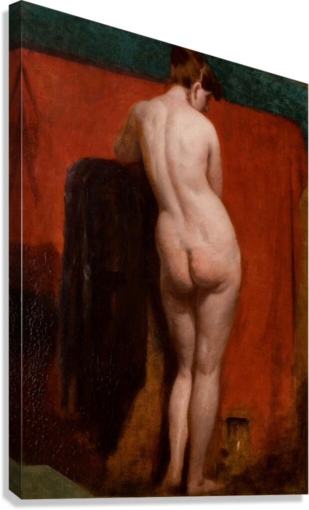 Standing Female Nude [Circa 1835 And Circa 1840] by William Etty [1787–1849] Canvas Print