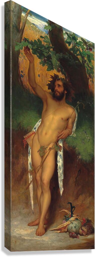 Pan by Frederic Leighton [1830–1896] Canvas Print