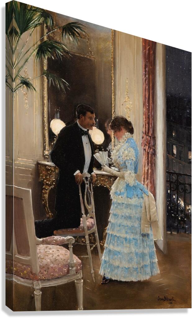 La Conversation by Jean Béraud [1849–1935] Canvas Print