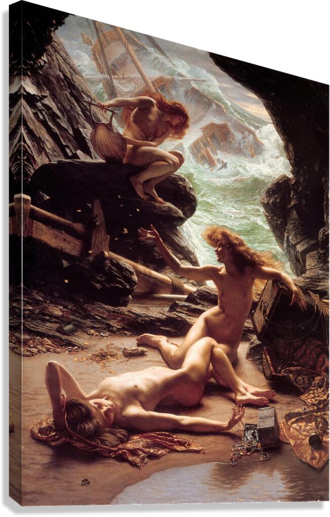Cave of The Storm Nymphs [1903] by Edward John Poynter [1836–1919] Canvas Print
