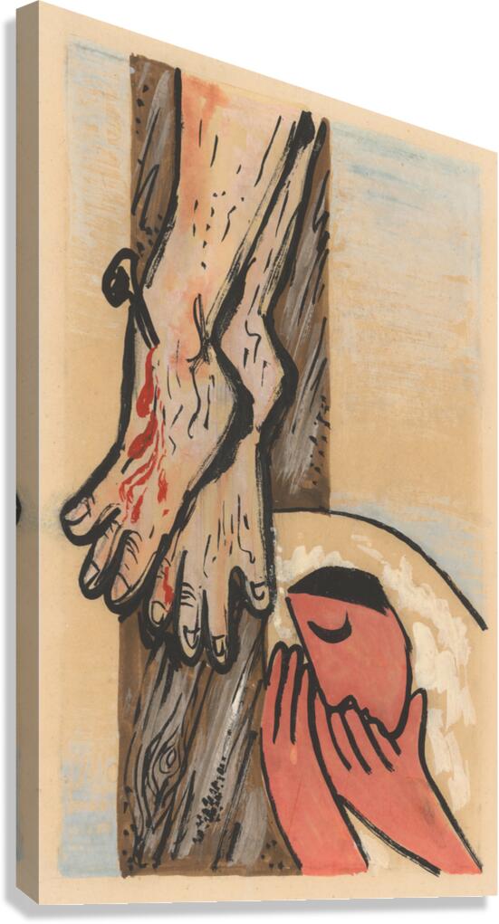 Under the cross [1935] by Mikuláš Galanda [1895–1938] Canvas Print