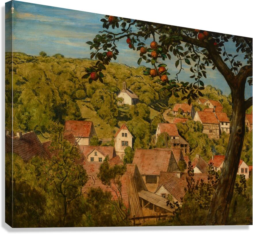 Blick auf Mamolsheim [1890] by Hans Thoma [1839–1924] Canvas Print