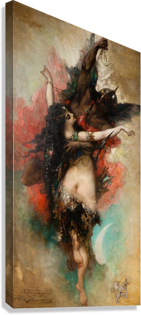 Ayma by Anatole Henri de Beaulieu [1819–1884] Canvas Print