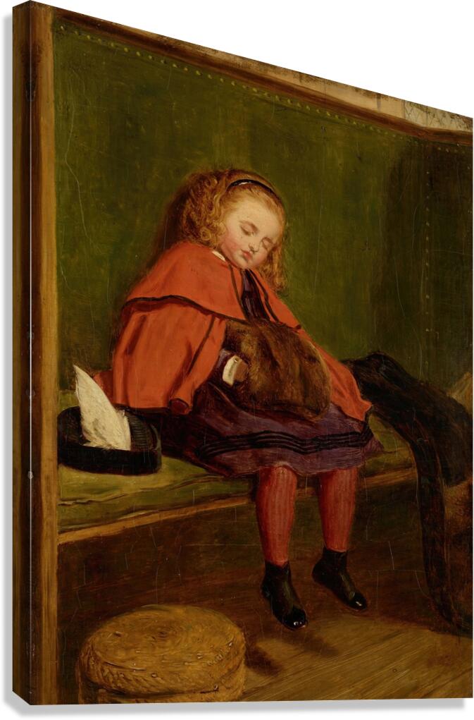 My Second Sermon by Frederic Leighton [1830–1896] Canvas Print